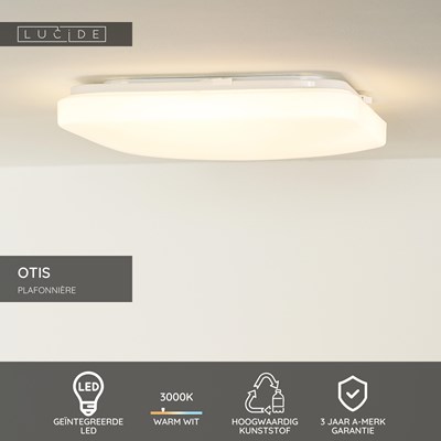 Lucide OTIS - Plafonnière - LED - 1x32W 3000K - Opaal